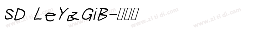 SD LeYaGiB字体转换